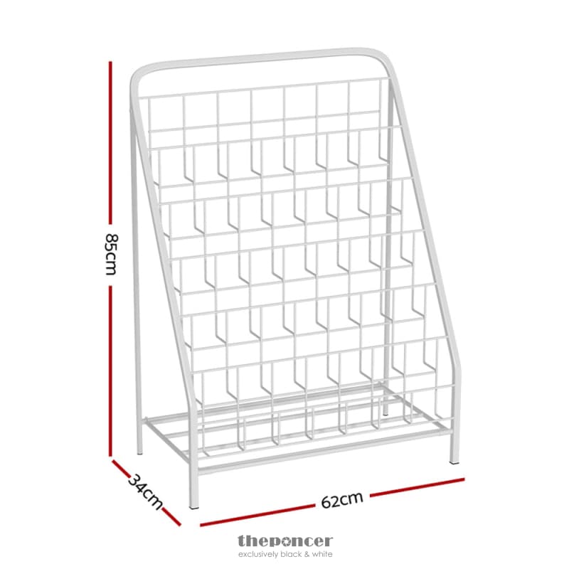 KEEZI 6 TIERS KIDS BOOKSHELF MAGAZINE RACK CHILDREN