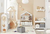 KIDS BOOKCASE SHELF STORAGE MOBILE TOY CHEST