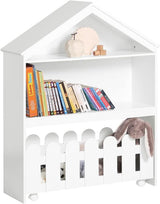 KIDS BOOKCASE SHELF STORAGE MOBILE TOY CHEST