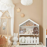 KIDS BOOKCASE SHELF STORAGE MOBILE TOY CHEST