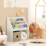 KIDS SHELVING UNIT 3 SHELVES 2 COMPARTMENTS