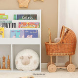 KIDS SHELVING UNIT 3 SHELVES 2 COMPARTMENTS