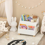 KIDS STORAGE BOOKCASE 3 COMPARTMENTS WHITE
