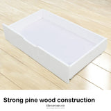 KINGSTON SLUMBER 2X UNDER BED STORAGE DRAWERS WHITE PINE