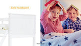KINGSTON SLUMBER BUNK BED FRAME MODULAR SINGLE WHITE WOOD