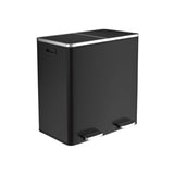 KITCHEN DUAL RECYCLING BIN 30L BLACK
