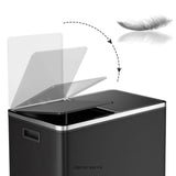 KITCHEN DUAL RECYCLING BIN 30L BLACK