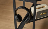 L - SHAPED DESK WITH BUILT - IN CHARGING STATION BLACK