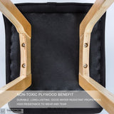 LA BELLA 2 SET 65CM WHITE WOODEN BAR STOOL SOPHIA LEATHER