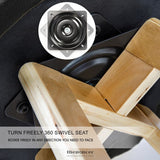 LA BELLA 2 SET 72CM BLACK WOODEN BAR STOOL LEILA LEATHER