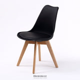 LA BELLA 4 SET BLUE RETRO DINING CAFE CHAIR PADDED SEAT