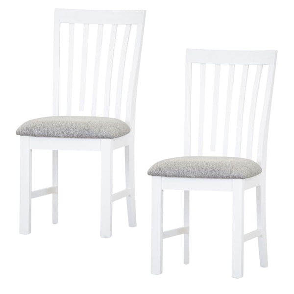 LAELIA DINING CHAIR SET OF 2 SOLID ACACIA TIMBER WOOD