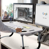 LAPTOP BED DESK WITH STORAGE AND FOLDABLE LEGS FOR ADULTS