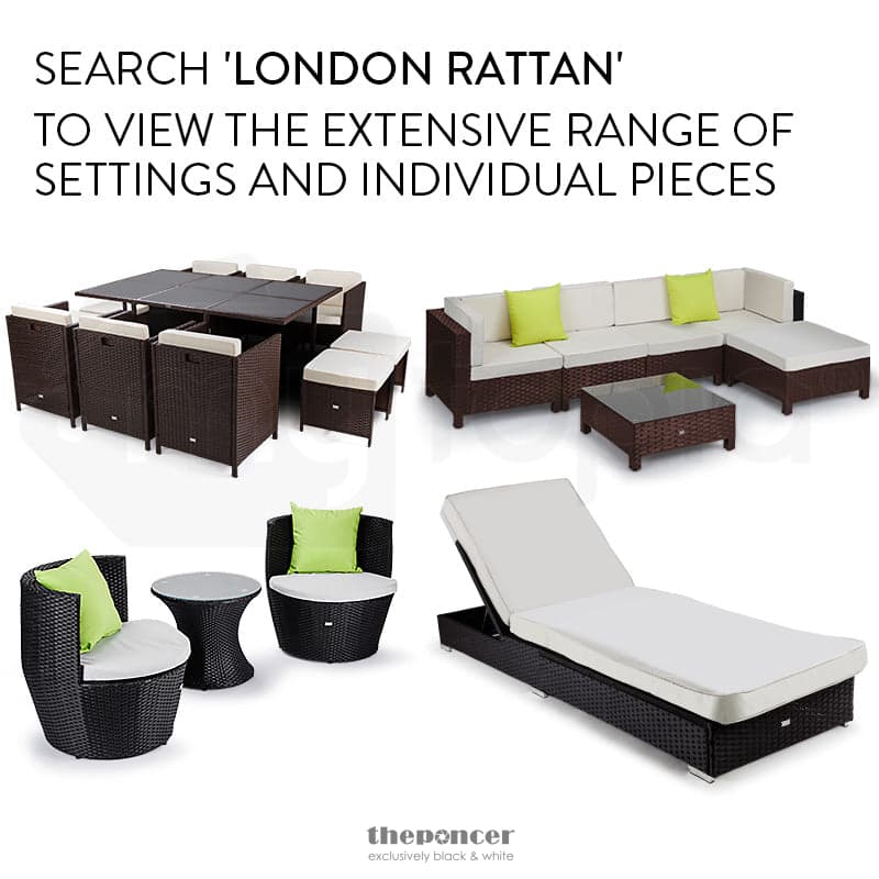 LONDON RATTAN 1PC COFFEE TABLE OUTDOOR WICKER SOFA