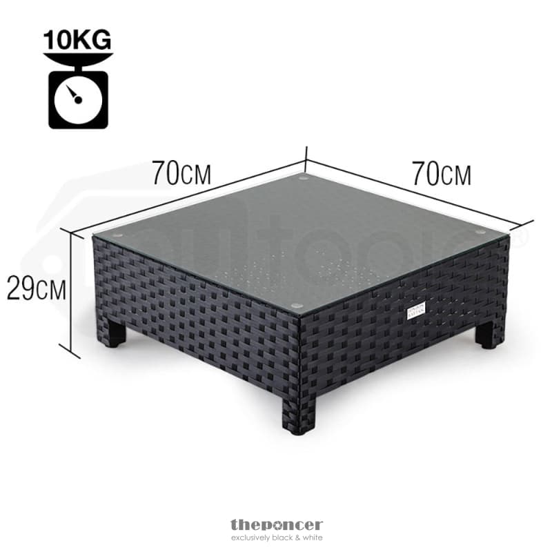 LONDON RATTAN 1PC COFFEE TABLE OUTDOOR WICKER SOFA