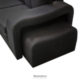 LOUNGE SET LUXURIOUS 6 SEATER FAUX LEATHER CORNER SOFA