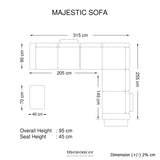 LOUNGE SET LUXURIOUS 6 SEATER FAUX LEATHER CORNER SOFA