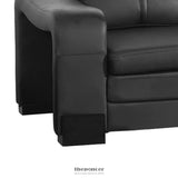 LOUNGE SET LUXURIOUS 6 SEATER FAUX LEATHER CORNER SOFA