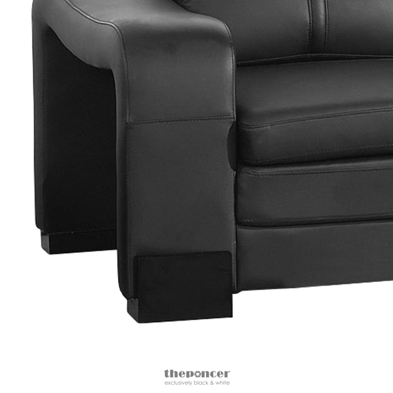 LOUNGE SET LUXURIOUS 6 SEATER FAUX LEATHER CORNER SOFA