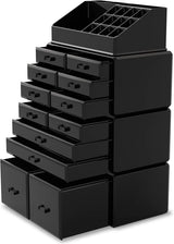 MAKEUP COSMETIC ORGANIZER STORAGE WITH 12 DRAWERS DISPLAY