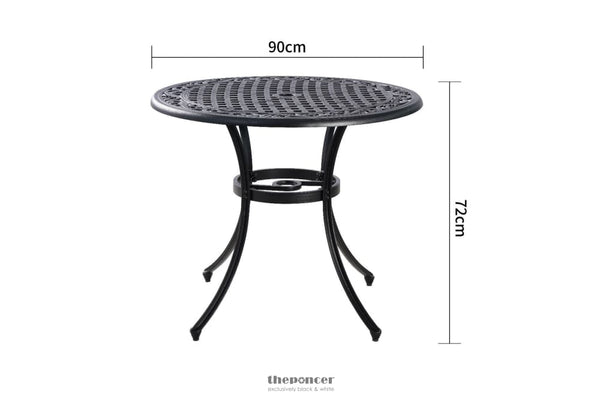 MARCO ALUMINIUM 90CM TABLE