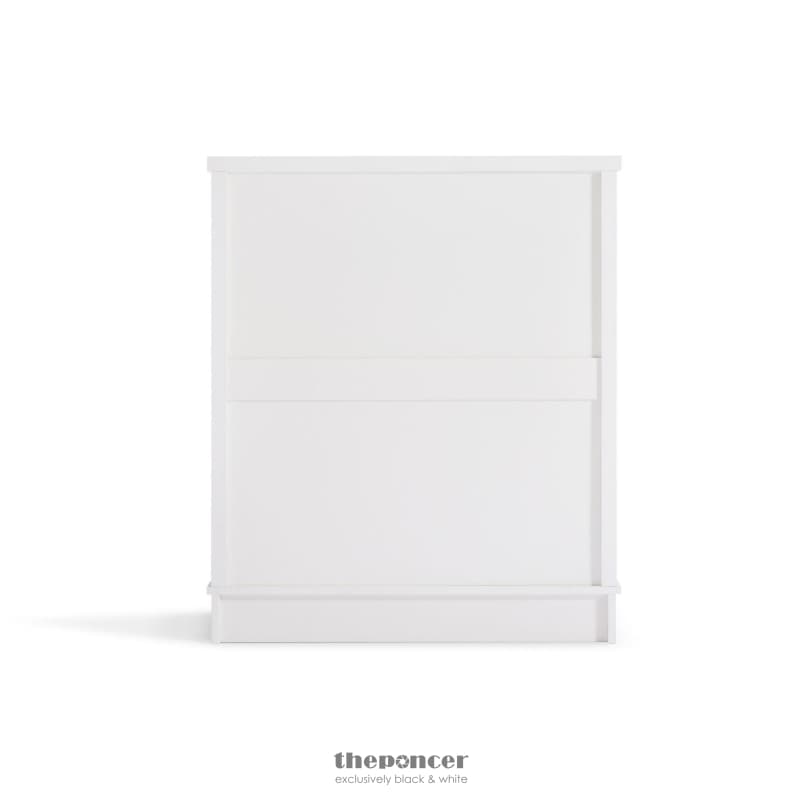 MARGAUX WHITE COASTAL STYLE CHEST OF DRAWERS TALLBOY