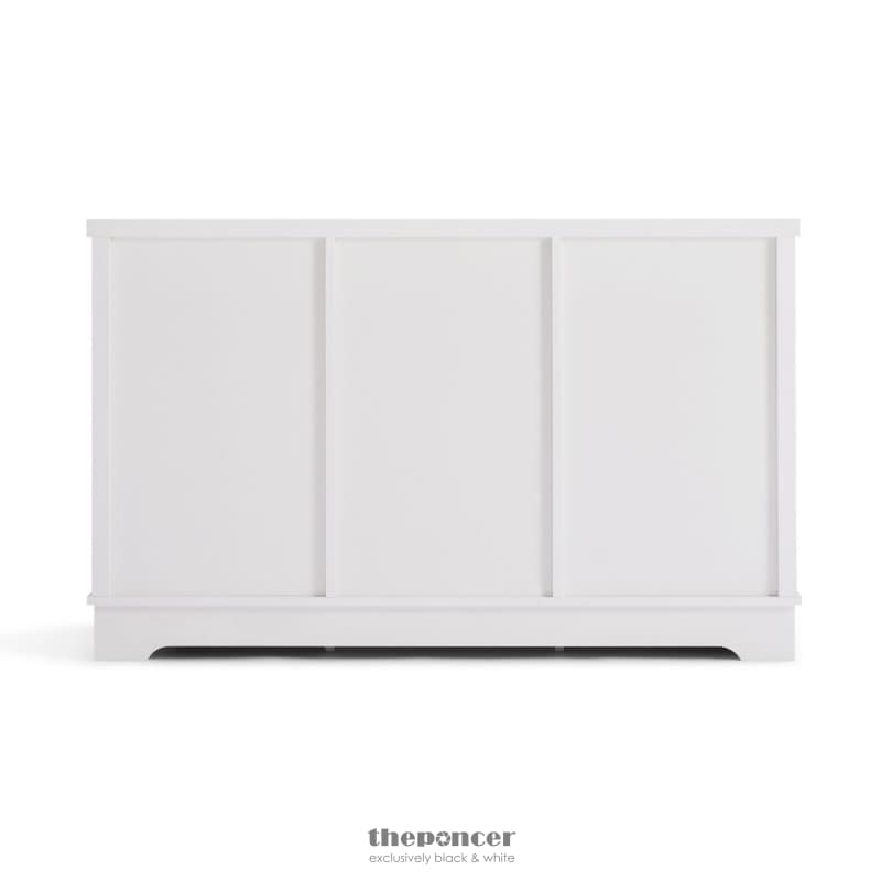 MARGAUX WHITE COASTAL STYLE SIDEBOARD BUFFET UNIT