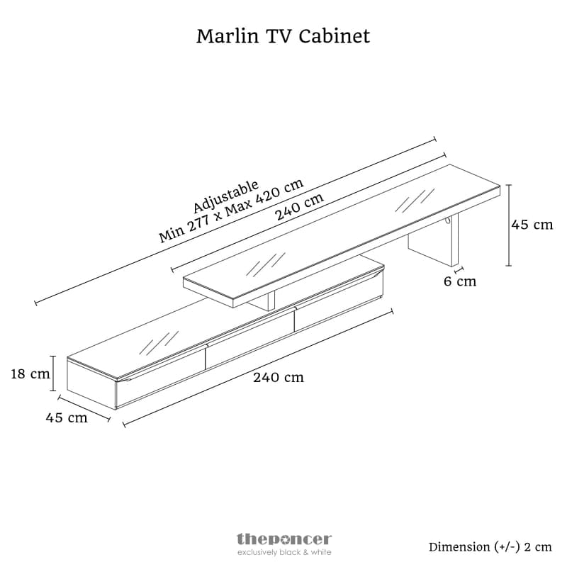 MARLIN TV UNIT WHITE