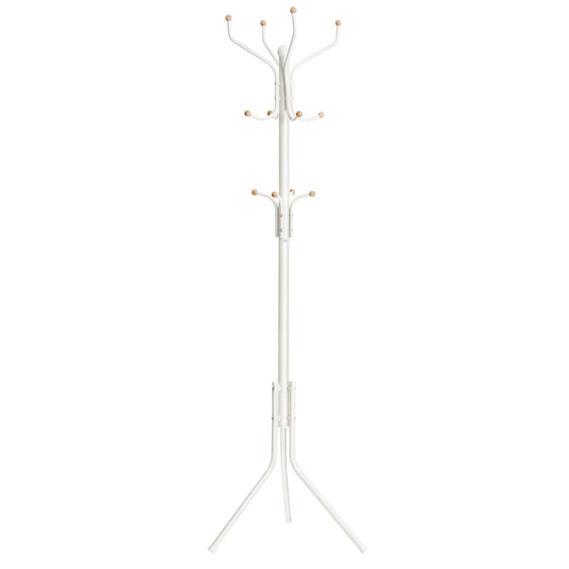 METAL COAT RACK,WHITE