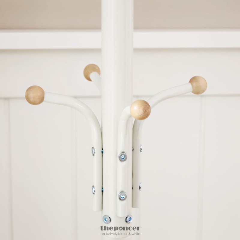 METAL COAT RACK,WHITE