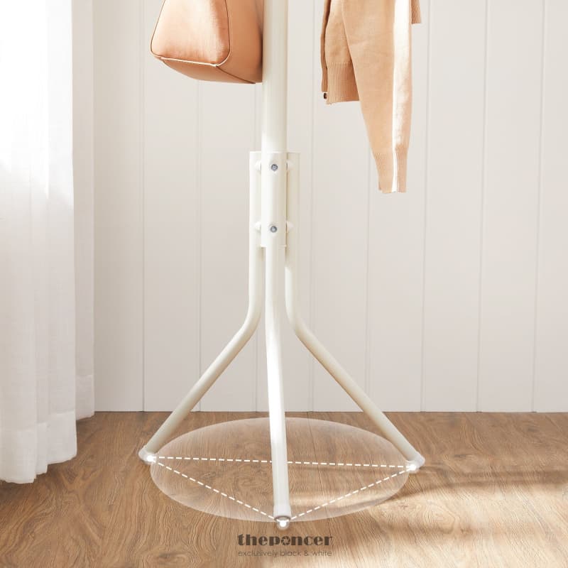 METAL COAT RACK,WHITE