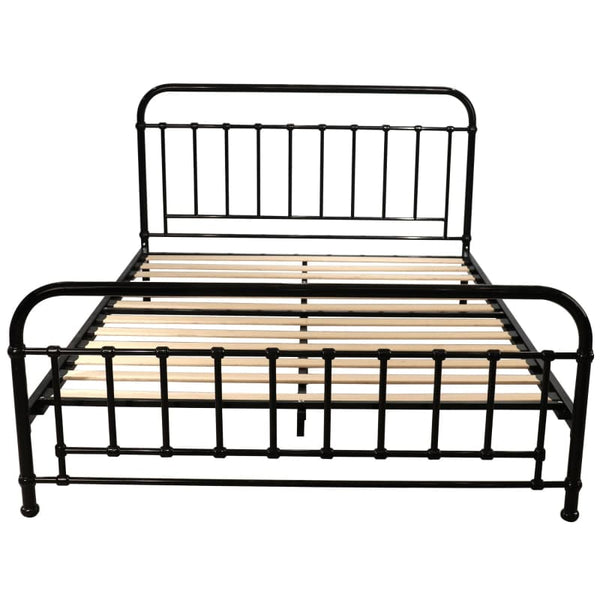 METALLICA DOUBLE BED SIZE METAL FRAME PLATFORM MATTRESS