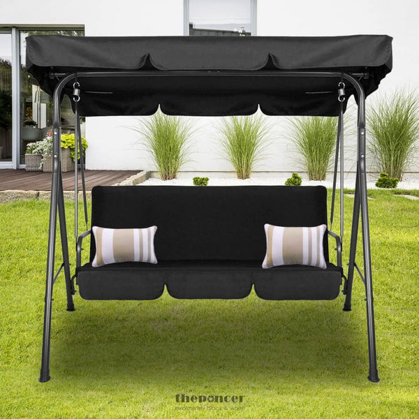 MILANO OUTDOOR SWING BENCH SEAT CHAIR CANOPY FURNITURE 3