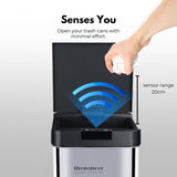 MIRAKLASS SENSOR BIN 50L NARROW BLACK SQUARE MK-SB-111-JR