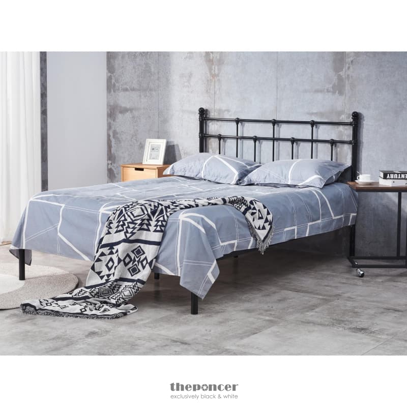 MODERNA KING SINGLE BED SIZE METAL FRAME PLATFORM MATTRESS