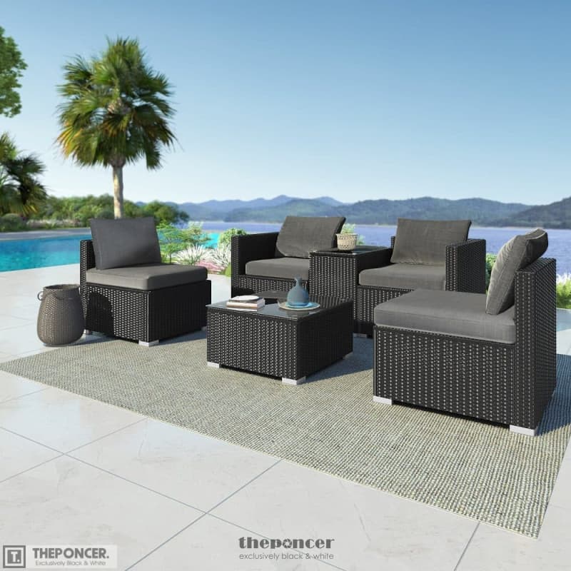 MODULAR OUTDOOR WICKER LOUNGE SET