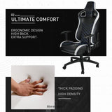 OVERDRIVE GAMING CHAIR OFFICE COMPUTER RACING PU LEATHER
