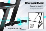 OVERDRIVE GAMING DESK 120CM PC COMPUTER LED LIGHTS CARBON