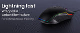 OVERDRIVE GAMING DESK 120CM PC COMPUTER LED LIGHTS CARBON