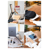 PELICAN STAND BLACK ADJUSTABLE LAPTOP HOLDER FOLDABLE