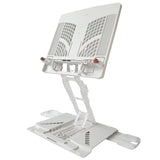 PELICAN STAND WHITE ADJUSTABLE LAPTOP HOLDER FOLDABLE