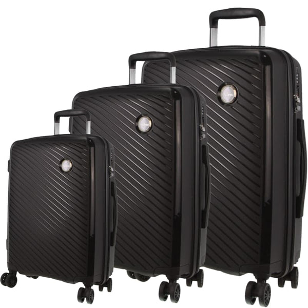 PIERRE CARDIN INSPIRED MILLENI HARDSHELL 3-PIECE LUGGAGE