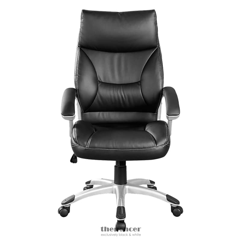 PU LEATHER OFFICE CHAIR EXECUTIVE PADDED BLACK