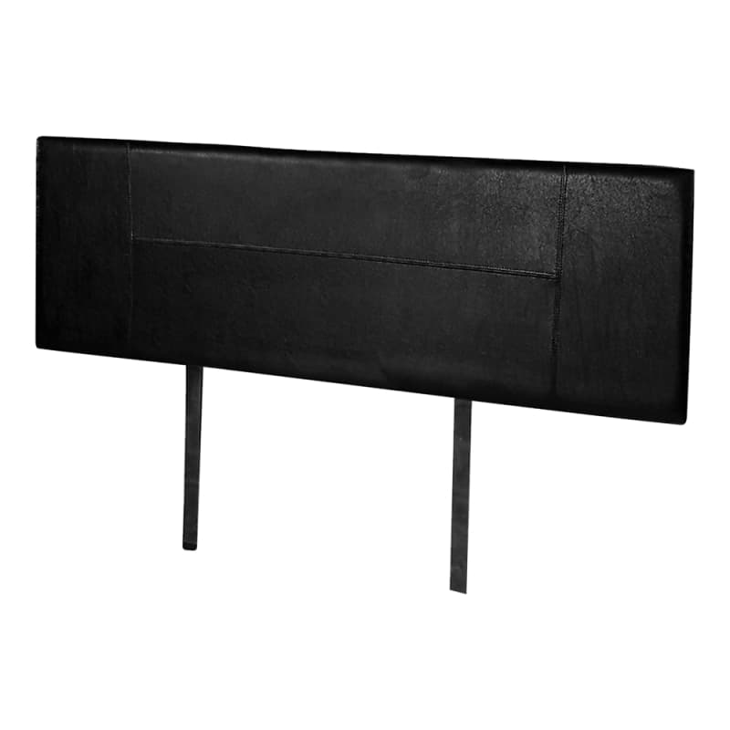 PU LEATHER QUEEN BED HEADBOARD BEDHEAD - BLACK