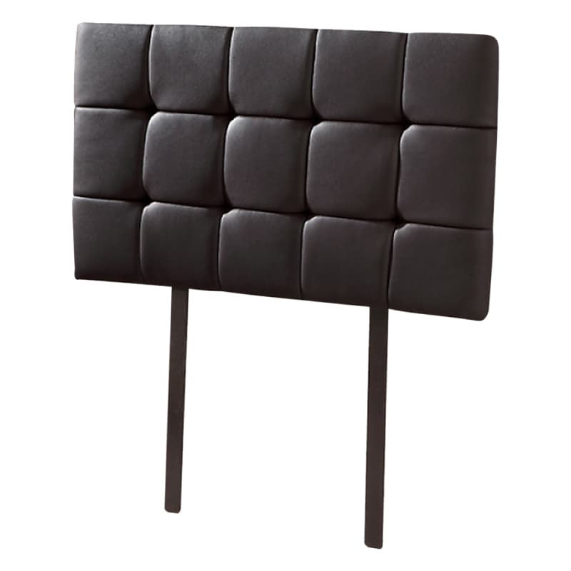 PU LEATHER SINGLE BED DELUXE HEADBOARD BEDHEAD - BLACK