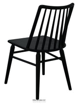 RIVIERA SOLID OAK DINING CHAIR - SET OF 2 (BLACK)