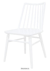 RIVIERA SOLID OAK DINING CHAIR - SET OF 2 (WHITE)