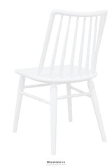 RIVIERA SOLID OAK DINING CHAIR - SET OF 2 (WHITE)