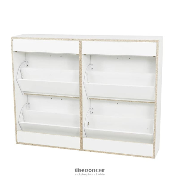 SARANTINO 24 PAIRS SHOE CABINET RACK STORAGE CUPBOARD