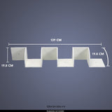 SARANTINO 5 TIER CORNER WALL SHELF DISPLAY SHELVES DVD BOOK